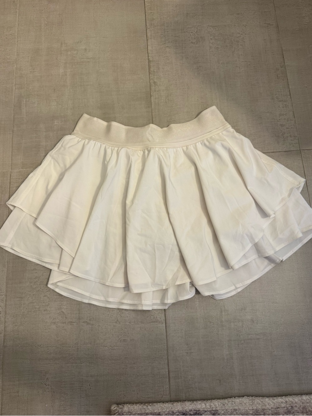 lululemon athletica White Layered Flowy Tennis Skirt